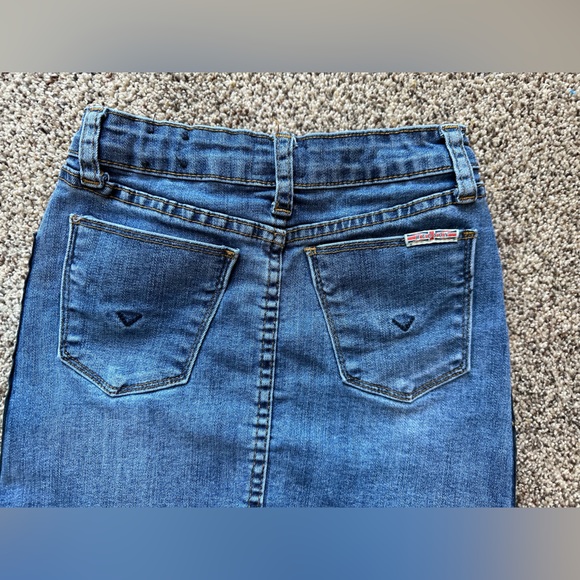 Hudson Girls Denim Side Zipper Jean Skirt Size 7 Mini Skirt Denim  Jean Skirt - Picture 6 of 6